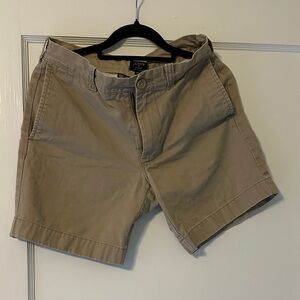 J. Crew Men's Tan Flat Front Shorts